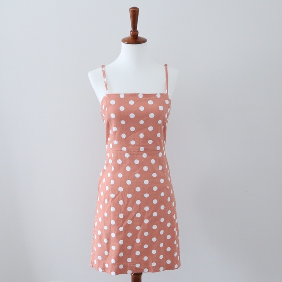 forever 21 white polka dot dress